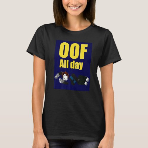 Bacon hair boy Oof all day design for pc vr  vide T_Shirt
