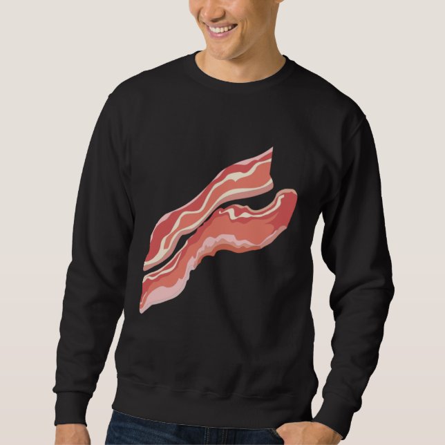 Bacon Halloween Breakfast Matching Couples Costume Sweatshirt (Front)
