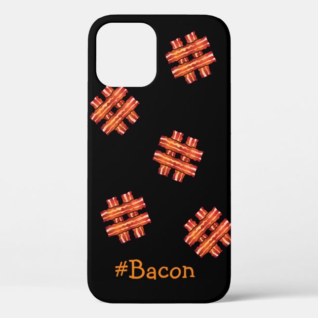 Bacon Hashtags Case-Mate iPhone Case (Back)