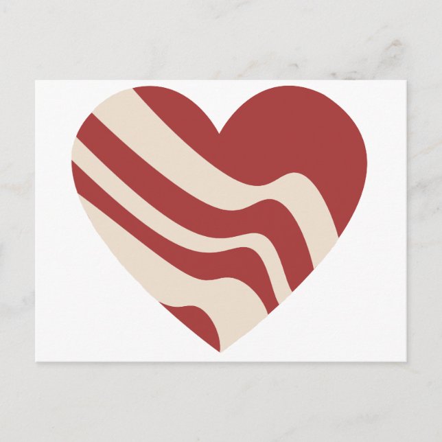Bacon Heart Postcard (Front)