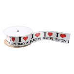 Bacon Heart Satin Ribbon