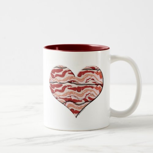 Bacon Hearted Two_Tone Coffee Mug