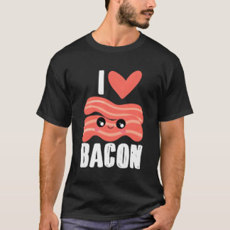 Bacon I He Bacon Love He Bacon I Love Bacon T-Shirt