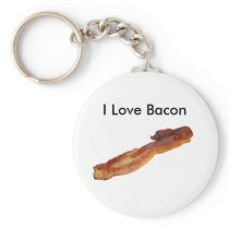 bacon, I Love Bacon Keychain