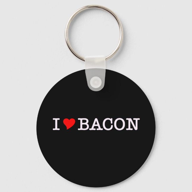 Bacon I Love Keychain (Front)