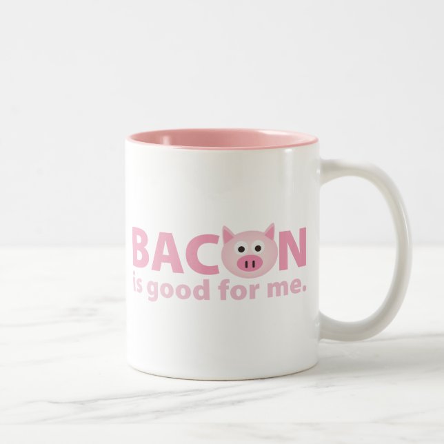 Bacon is Good for Me Two-Tone Coffee Mug (Right)