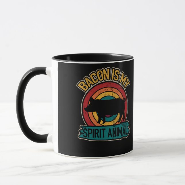 Bacon Is My Spirit Animal Bacon Lover Grilling Mug (Left)