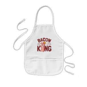 Bacon King Meat Lover Gifts for Men Boy Kids' Apron