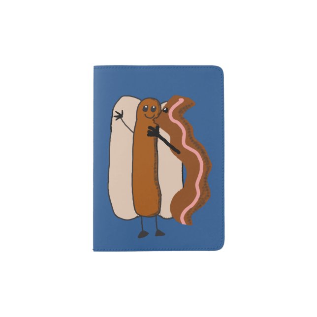 Bacon Kiss Passport Holder (Front)