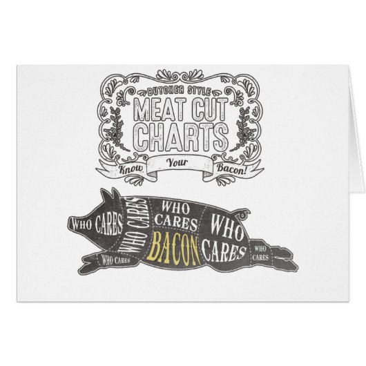 BACON Know Your Cuts of Meat Cards (Front Horizontal)