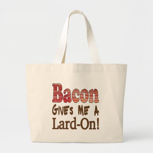 Bacon Lard Large Tote Bag