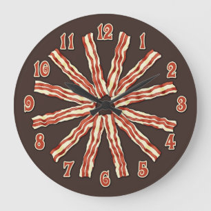 Bacon Large Clock