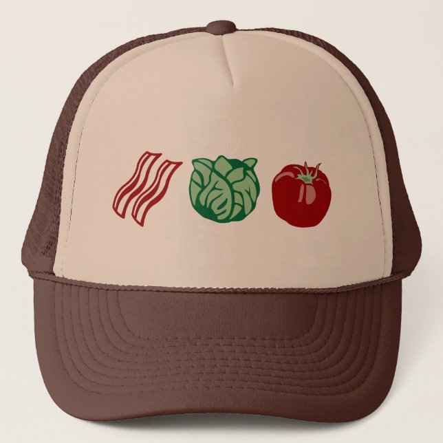 Bacon Lettuce & Tomato - The BLT! Trucker Hat (Front)