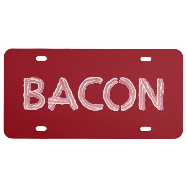 Bacon License Plate (Front)
