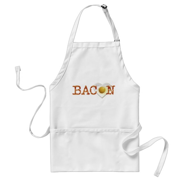 Bacon LOVE on sunny side up! Adult Apron (Front)