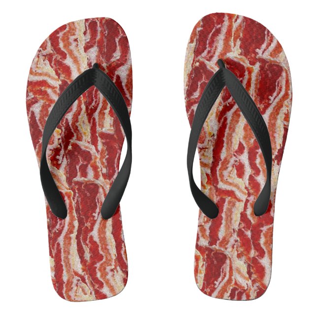 Bacon Lover Flip Flops (Footbed)
