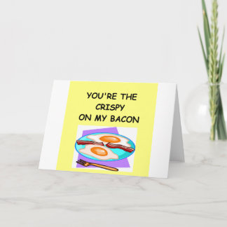 BACON lover Holiday Card