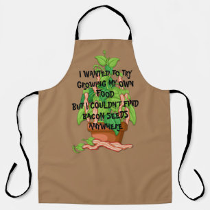 Bacon Lover's Humor Grow Your Own Dad Joke Apron