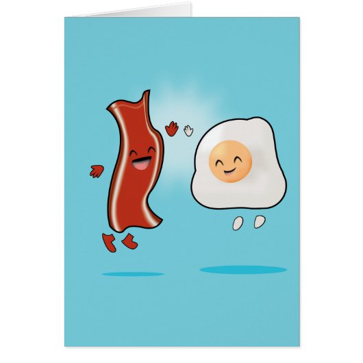 Bacon Loves Eggs Cards (Front)