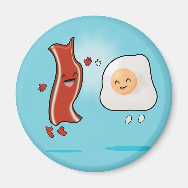 Bacon Loves Eggs Magnet (Front)