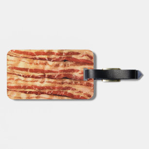 BACON luggage tag funny CHEF foodie