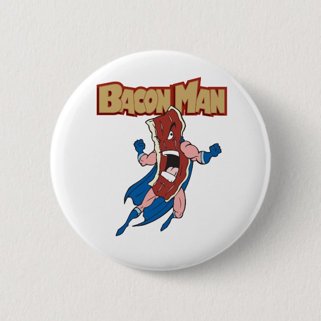 Bacon Man Button (Front)