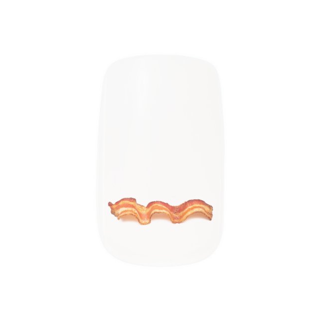 Bacon Minx Nail Wraps (Left Thumb)