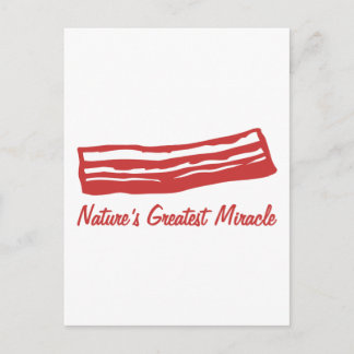 bacon nature's greatest miracle postcard