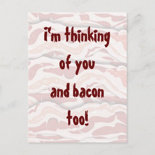 Bacon on Paper Postcard