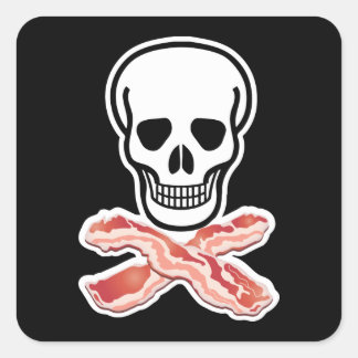 Bacon or Death! Square Sticker