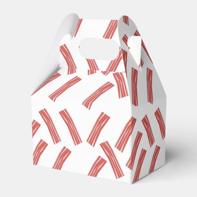 Bacon Party All You Can Eat Birthday Any Age Favor Boxes (Front Side)