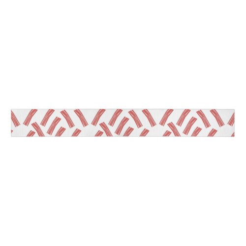 Bacon Party All You Can Eat Birthday Any Age Grosgrain Ribbon
