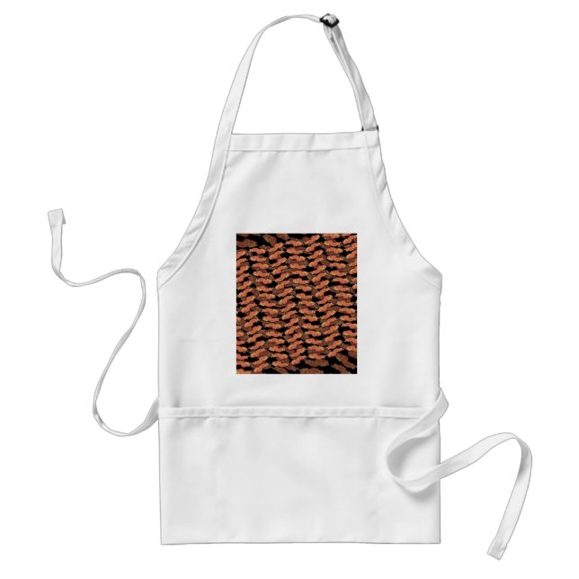 Bacon Pattern Adult Apron (Front)