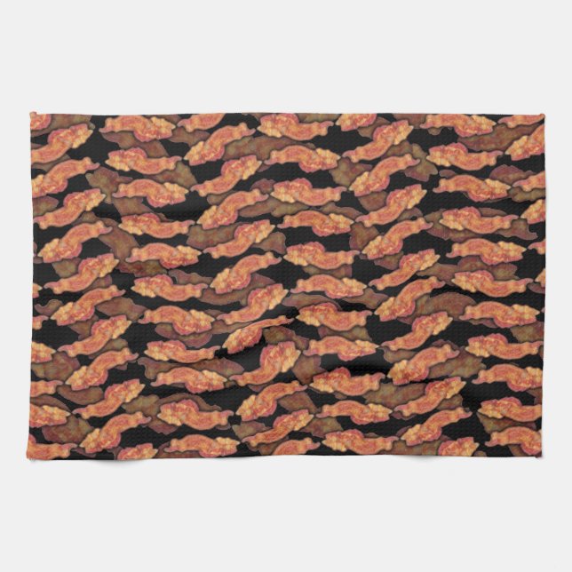 Bacon Pattern Kitchen Towel (Horizontal)