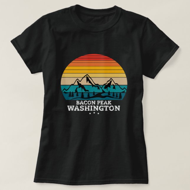 BACON PEAK WASHINGTON T-Shirt (Design Front)
