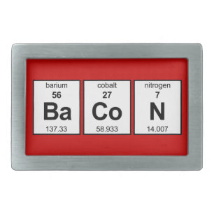 BaCoN Periodic Table Belt Buckle