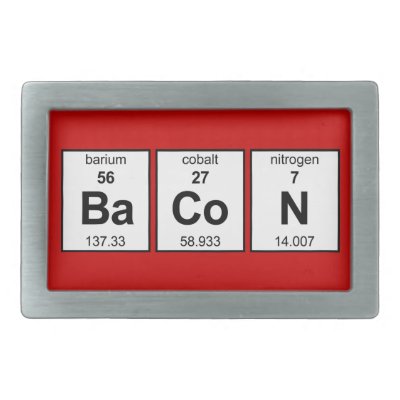 BaCoN Periodic Table Belt Buckle