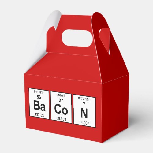 BaCoN Periodic Table Favor Boxes