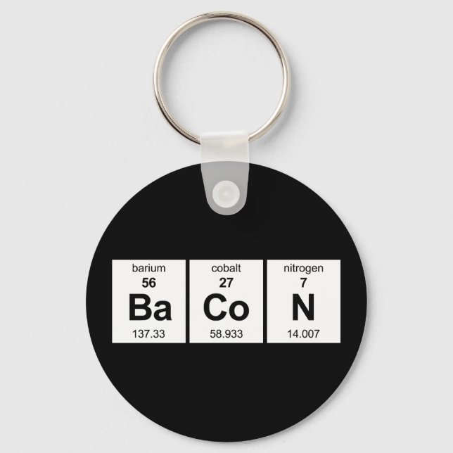 BaCoN Periodic Table Keychain (Front)