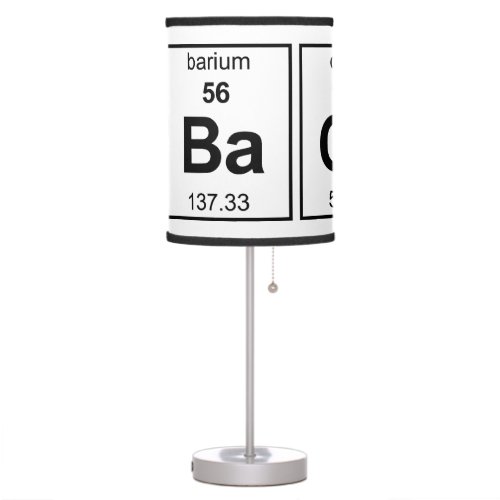 BaCoN Periodic Table Table Lamp