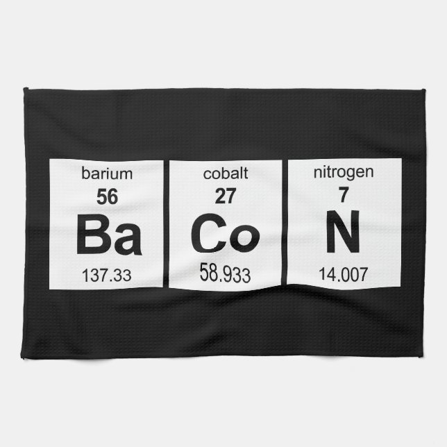 BaCoN Periodic Table Towel (Horizontal)