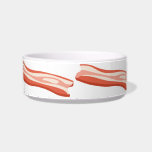 Bacon Pet Bowl<br><div class="desc">Bacon, bacon, bacon!!! Feed or water your dog or cat with this ceramic bowl with several bacon strips on it.</div>