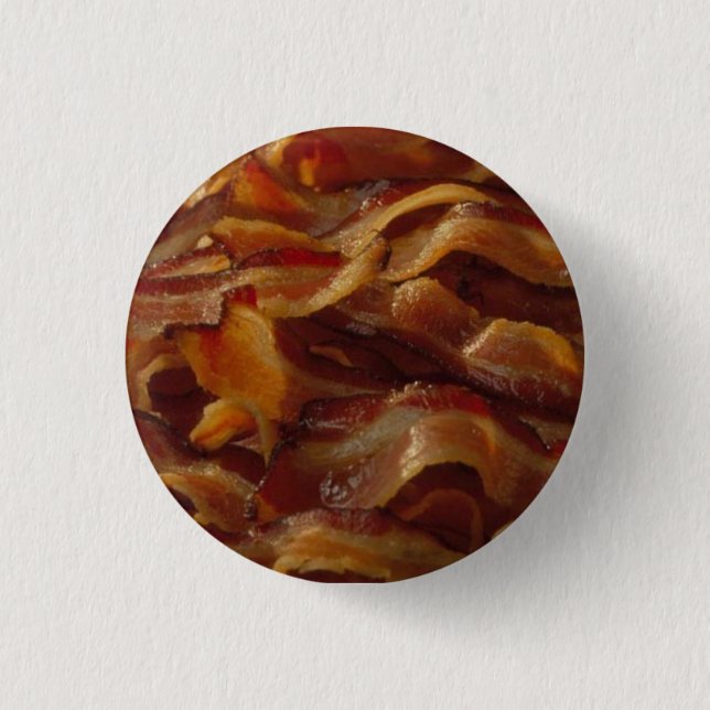 BACON!!! PINBACK BUTTON (Front)