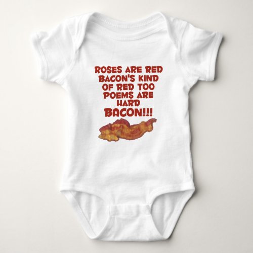 Bacon Poem Baby Bodysuit