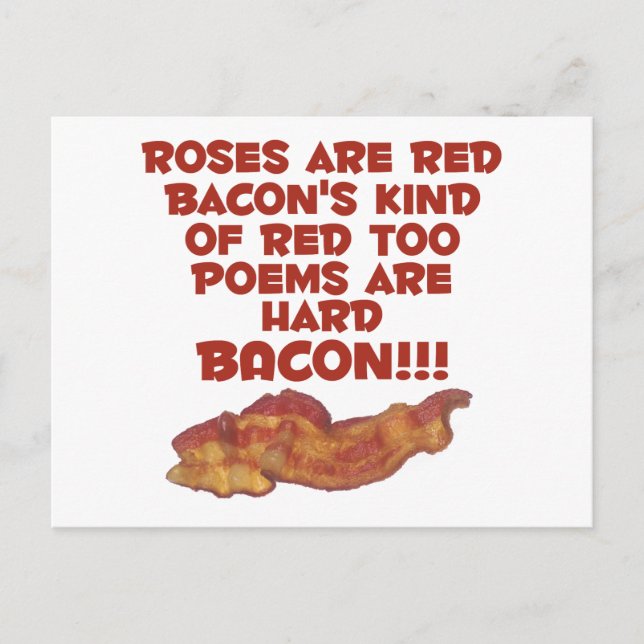 Bacon Poem Postcard (Front)