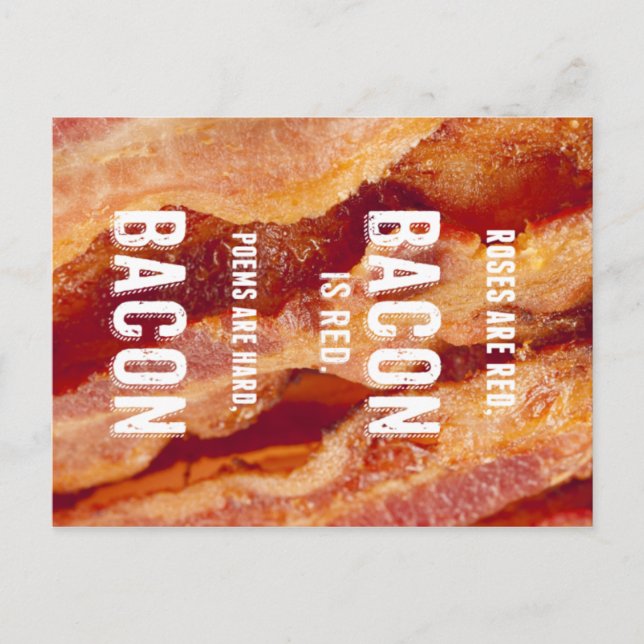 Bacon Poem Postcard (Front)