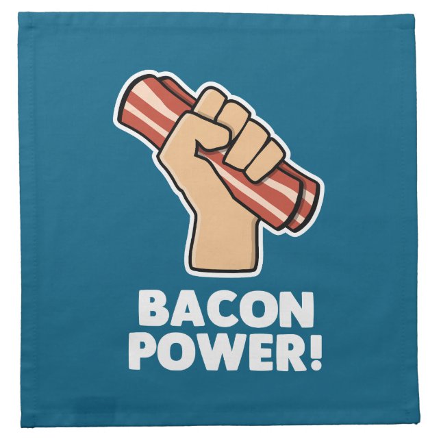 Bacon Power Cloth Napkin (Front)