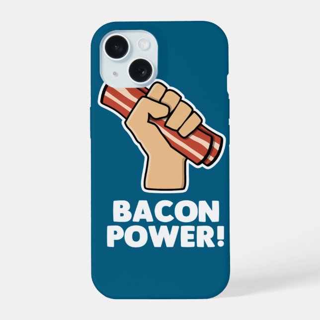 Bacon Power Iphone Case (Back)