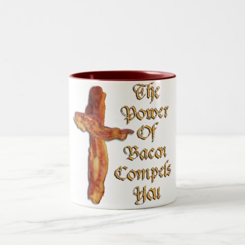 Bacon Power Two_Tone Coffee Mug