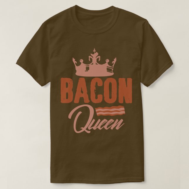Bacon Queen Girl Meat Pork Pigs Premium  T-Shirt (Design Front)